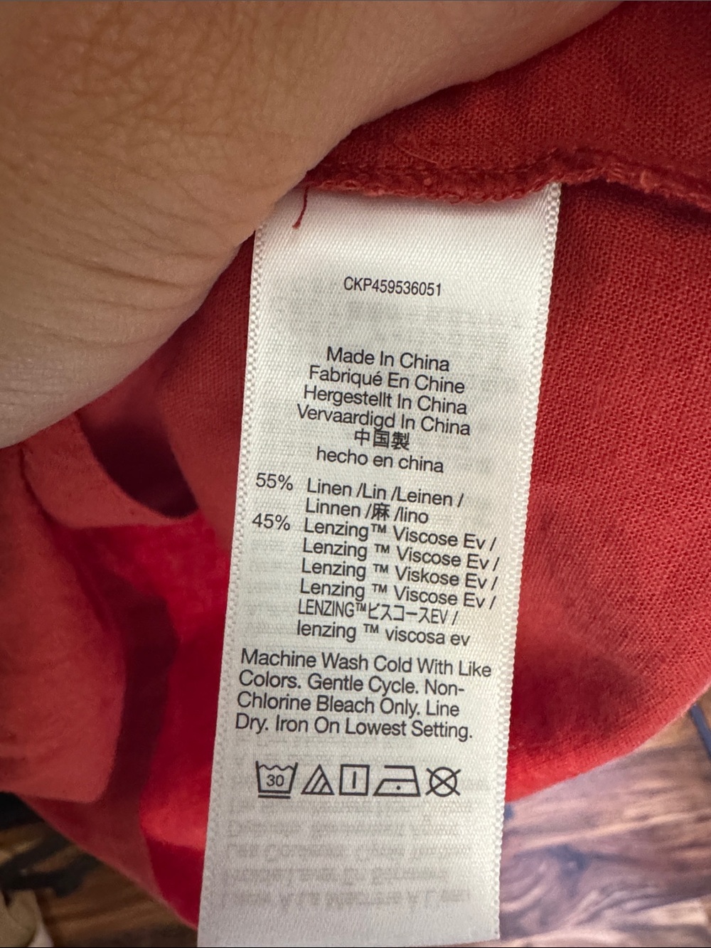 Madewell Rust Red Ruffle-Sleeve Button Front Top - Picture 4 of 6